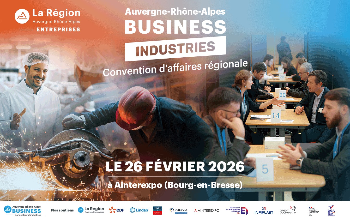 Convention AURA business industries entreprises à Ainterexpo Bourg-en-Bresse