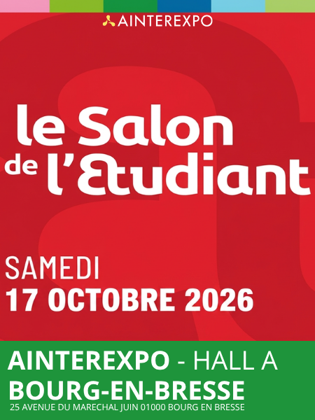 salon de l'étudiant Ainterexpo bourg-en-bresse 2026